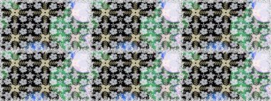 Parmak izi, kumaş, duvar kâğıdı, tekstil için raster dokusu. Renkli grunge, koloni çiçekleri ile soyut bir arka plan oluşturur. İşlemeli çiçek desenli..