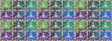 Suluboya, elle çizilmiş. Vadinin mavi renkli çiçekleri. Raster - stok. Kusursuz arkaplan deseni.