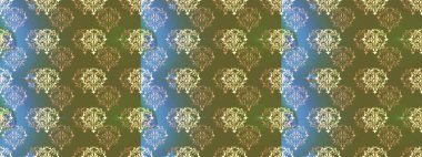 Renkli elementlerle Raster ilginç desen.