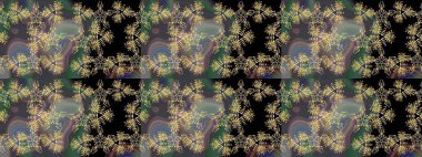 Süslü kumaş deseni. Çiçekli çiçek deseni, suluboya. Raster deseni.