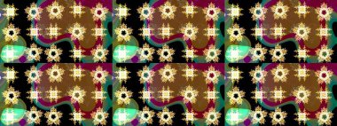 El çizimi Raster çizimi. Çizim çiçek deseni duvar kağıdı, web sitesi arka planı, ambalaj kağıdı, davetiye, broşür, afiş veya web sitesi için kullanılabilir. Karalama elementleri.