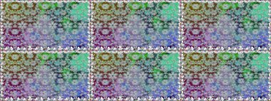 Güzel çiçekli ve yapraklı kusursuz desenler gri renklerde suluboya desenli, duvar kağıdı, kart ya da kumaş için fayanslı. Raster illüstrasyonu.