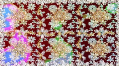 Raster oryantal süs. Tarafsız renklerde, altın elementlerle kusursuz desen. Kusursuz altın desen.