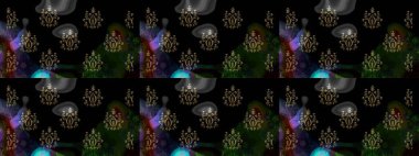 Çiçekli karalama şeklinde Raster çiçek deseni. Nazik, yaz çiçekleri siyah renklerde. Raster illüstrasyonu.