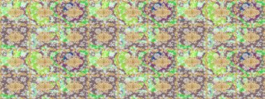 Tasarım için Damask çizim kalıbı. Tarafsız renklerde altın elementlerle Raster çizim deseni.