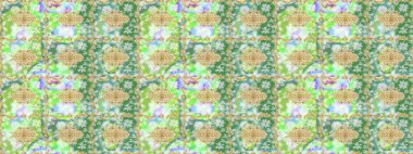 Tekrarlayan elementlerle soyut arkaplan oluşturun. Raster illüstrasyonu. Tarafsız renkler ve altın elementler üzerine altın eskiz deseni. Sketch damask klasik altın desen.