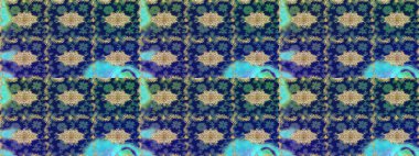 Çiçek desenli altın metal. Raster altın çiçek süsü brokar kumaş ve cam desenli. Altın şablonu çiz. Altın elementli mavi renkler.