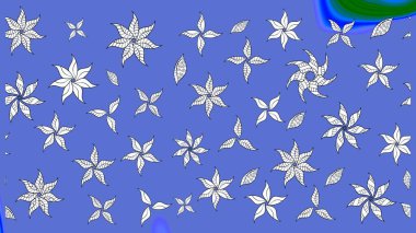 Botanik çizim kalıbı. Organik elementler. Suluboya etkisi. Raster deseni.