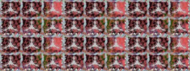 Motley illüstrasyonu. Çiçekli yaz çiçekleri. Kusursuz. Küçük çiçekte güzel bir desen. Küçük renkli çiçekler. Moda baskıları için zarif bir şablon.