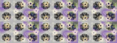 Yeni yıl kar tanesi. Düz kar karalama ikonları, yılbaşı afişi için kar taneleri silueti, kartlar. Gri, nötr ve menekşe renkleri üzerine şirin soyut kar tanesi raster tasarımı.