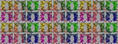 Kusursuz Renksiz Bahar Temalı Kusursuz Arkaplan. Düz Çiçek Elementleri Tasarımı. Tarafsız renklerde çiçekler. Sevimli çiçek raster deseni.