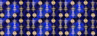 Raster illüstrasyonu. Kar taneli mavi, siyah ve mor renkler. Renkli arka planda izole tatlı kar taneleri.