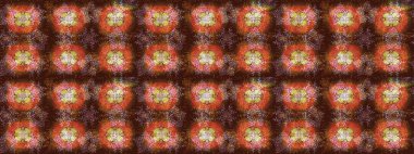 Güzel kumaş deseni. Düz Çiçek Elementleri Tasarımı. Renkli Bahar Teması eskiz kalıbı. Raster illüstrasyonunda çiçek deseni çizimi.