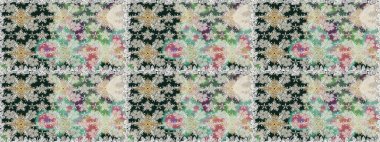 Hint çiçek liyada madalyon deseni. Etnik Mandala süsü. Tekstil, tebrik kartı, boyama kitabı, telefon kılıfı baskı için kullanılabilir. Raster Kına dövme tarzı.