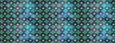 Raster illüstrasyonu. Soyut mandala ya da tuhaf kar tanesi çizgisi sanat tasarımı. Renkli arka planda izole tatlı kar taneleri.