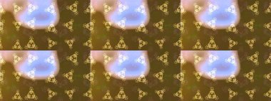 Raster illüstrasyonu. Patlayan çiçekler soyut olarak yerleştirilmiş. Kahverengi, nötr ve yeşil renklerde bahar çiçekleri. Raster deseni.