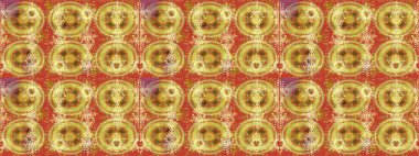 Basit bir kar tanesi. Soyut duvar kâğıdı, ambalaj dekorasyonu. Kışın sembolü, mutlu noeller, mutlu yeni yıl kutlaması Raster illüstrasyonu. Sarı, turuncu ve kahverengi renkli şirin kar taneleri..