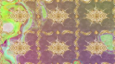 Patina. Bej renkli ve altın elementli desen. Altın kaplamalı bej arkaplan. Lüks mobilyalar. Küçük bir alan derinliği. Klasik mobilya tarzı. Eskiz öğesi ahşap oyma. Oyma.