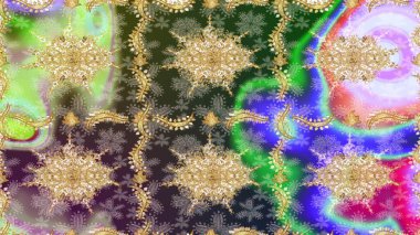 Tarafsız renklerde altın kar taneleri. Kış kar dokusu duvar kağıdı. Sembol bayramı, yeni yıl kutlamaları, altın desenler. Noel Altın Kar Tanesi çizim kalıbı.