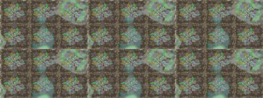 Kusursuz çiçek deseni duvar kâğıdı olarak kullanılabilir. Gri renkli çiçekler. Raster illüstrasyonu.