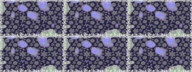 Raster düz çiçekleri pürüzsüz desen. Hediye ambalaj kağıdı, tebrik kartları, posterler ve pankart tasarımı. Gri renkli çiçekler.