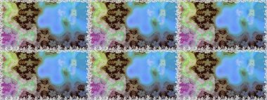 Raster dikişsiz çiçek deseni. Vadinin mavi renkli çiçekleri.