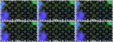 Çiçeksiz desenli, suluboya elle çizilmiş elementler. Parlak renkli fantezi çiçekleri, yapraklar, siyah renkli tomurcuklar.