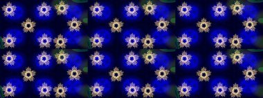 Kar tanelerinin soyut arkaplanlı Noel arkaplanı. Güzel tasarım. Raster illüstrasyonu. Noel için tatil tasarımı, yeni yıl moda baskıları. Mavi, siyah ve nötr kar taneleri.