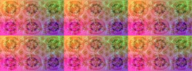 Renkli elementlerle Raster ilginç desen.