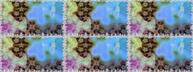 Raster dikişsiz çiçek deseni. Vadinin mavi renkli çiçekleri.