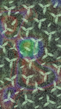 Suluboya tarzında gri renkli çiçekler. Üzerinde gri renkte çiçekler olan çiçek deseni çiz..