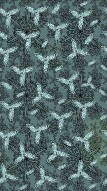 Modern gelişim, nötr raster arka plan duvar kâğıdı çizgisi, klasik desenli desenli çiçekler, çiçekli süsler. Çiçekli el çizimi çizimi deseni.