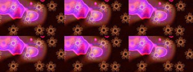 Güzel dekorasyon. Raster illüstrasyon kar taneleri. Siyah, kahverengi ve mor renkli suluboya kar taneleri. Kışın sembolü.