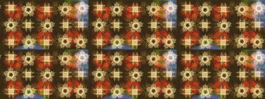 Küçük çiçekteki sevimli çiçek deseni. Raster illüstrasyonu. Tony 'nin kumaş kalıbını çiz. Modaya uygun kumaş deseni.