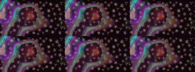 Güzel kumaş deseni. Doodle çiçekler ve dalları, otlar ve çiçekler. Raster Illustration. El çizilmiş.