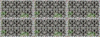 Büyük bir çiçek boyası seti. Kartlar, davetiyeler, tarih kartları ve daha fazlası için kullanılabilir. Tatlı suluboya desenli dikişsiz çiçek deseni.