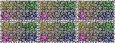 Kusursuz çiçek deseni. Raster illüstrasyonu. Gri renkli çiçekler. Asya tekstil tarzında. Raster illüstrasyonu.