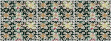 Sevimli çiçek raster deseni. Tarafsız renklerde çiçekler. Renkli Bahar Temalı Kusursuz Arkaplan. Düz Çiçek Elementleri Tasarımı.