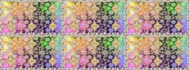 Klasik klasik klasik arka plan. Geleneksel oryantasyon süsü. Kusursuz klasik raster nötr ve altın desenli.