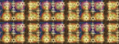 Güzel süs eşyası. Kar tanesi süsü Raster illüstrasyonu. Kahverengi, nötr ve sarı renklerde kar tanesi süsü. Kar taneleri izole edildi.