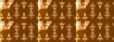 Kumaş, duvar kağıdı ve kağıt üzerine baskı yapmak için gelişen arka plan. Raster illüstrasyonu. Moda arka planında parlak buketler. Eski usul küçük çiçekli şirin bir eskiz deseni..