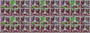 Yatak çarşafları, ceket, paket tasarımı, kumaş ve moda kavramları için tekstil baskısı. Kusursuz etnik tasarım. Çiçekleri, deniz kabukları, mandalaları ve suluboya efektleri olan deniz altyapısı.