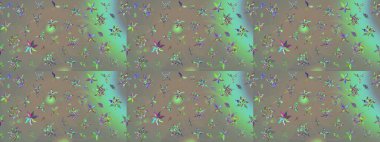 Çiçekli el çizimi çizimi deseni. Modern serpilmiş gri ve bej arkaplan duvar kâğıdı resimli klasik çizgili, desenli desenli çiçekler, çiçekli süsler..