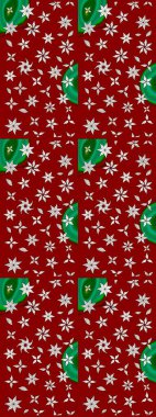 Moda baskısı, albüm, ambalaj kağıdı ve duvar kağıdı için zarif dekoratif süslemeler. Küçük çiçekli basit bir çiçek çizimi. Kırmızı ve nötr renklerde şirin çiçekler. Raster illüstrasyonu.