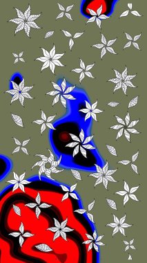 Suluboya çizim kalıbı. Çiçeğin suluboya çizimlerinin mükemmel deseni. Moda baskısı. Dekorasyon ve tasarım için güzel bir desen. Eski.