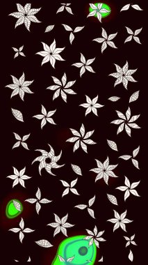 Düz Çiçek Elementleri Tasarımı. Siyah ve nötr renklerde çiçekler. Güzel çiçek deseni. Renkli Bahar Teması çizim şablonu.