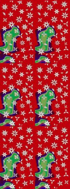 Kırmızı ve nötr renklerde çiçekler. Raster illüstrasyonu. Çiçek süslemeli çizim deseni.