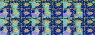 Duvar kâğıdı barok, İspanyol kumaşı. Çiçek desenli çizim. Mavi renkler üzerine grafiksel modern eskiz deseni. Çizim raster arkaplanı.