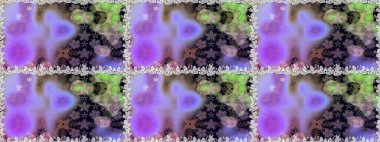 Güzel çiçek deseni. Renkli Bahar Temalı Kusursuz Arkaplan. Düz Çiçek Elementleri Tasarımı. Mor renkte çiçekler.