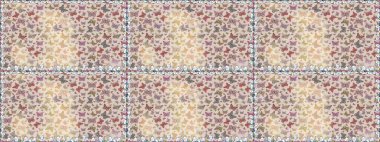 Kağıt, kumaş ve ambalaj için uygun. Kelebekli Raster çiçeksiz desen. Gri renkli resimlerName.